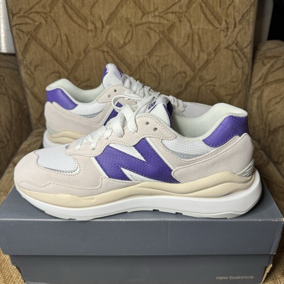 New Balance 57/40‎ Sea Salt Purple Orange Men's 8.5 D M5740SB1 - Picture 3 of 9